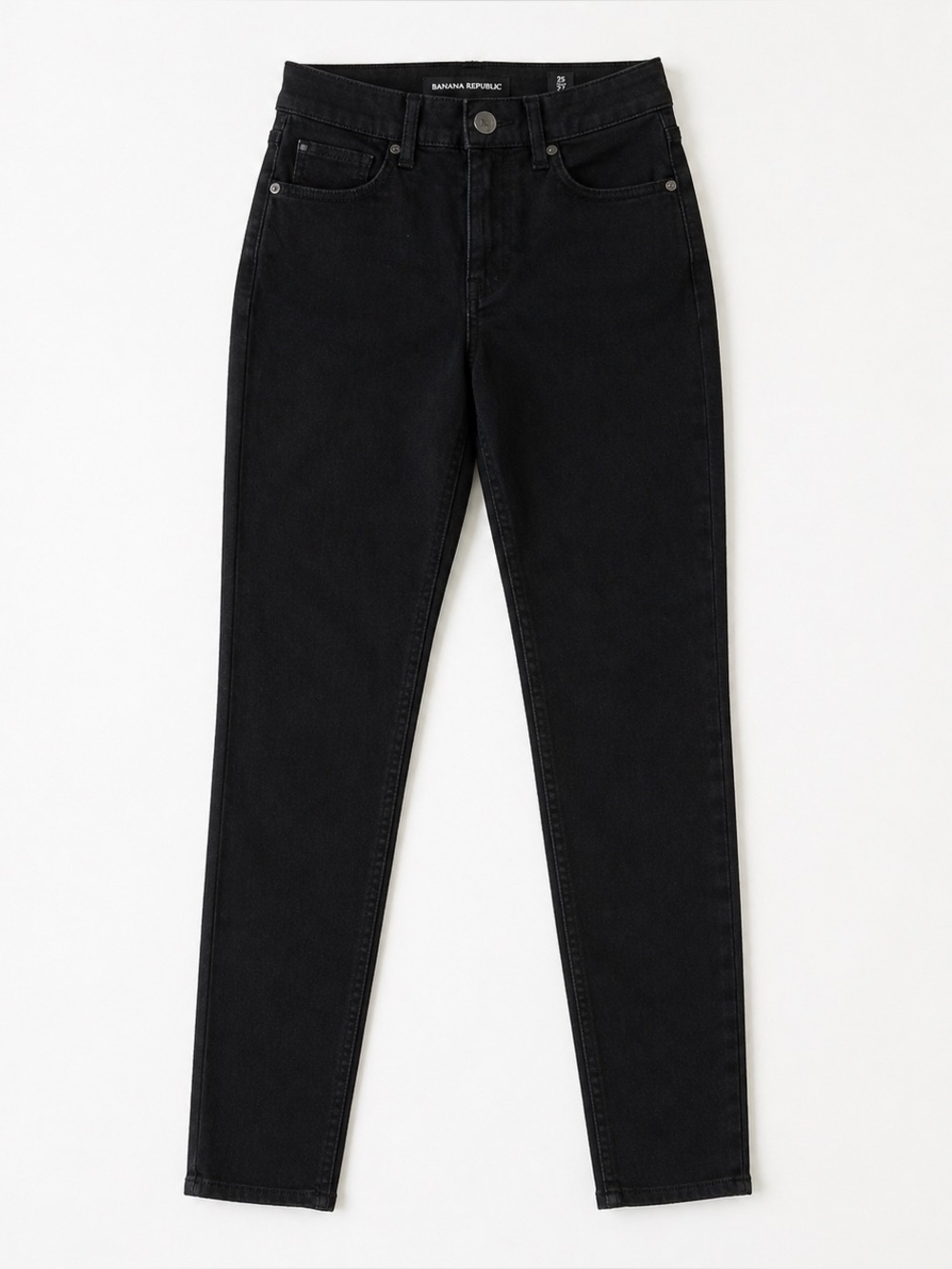 ••2 for &20•• Banana Republic High-Rise Black Jeans